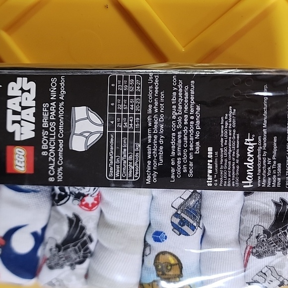 LEGO Star Wars Boys' Briefs. Size 8. New - Picture 3 of 6